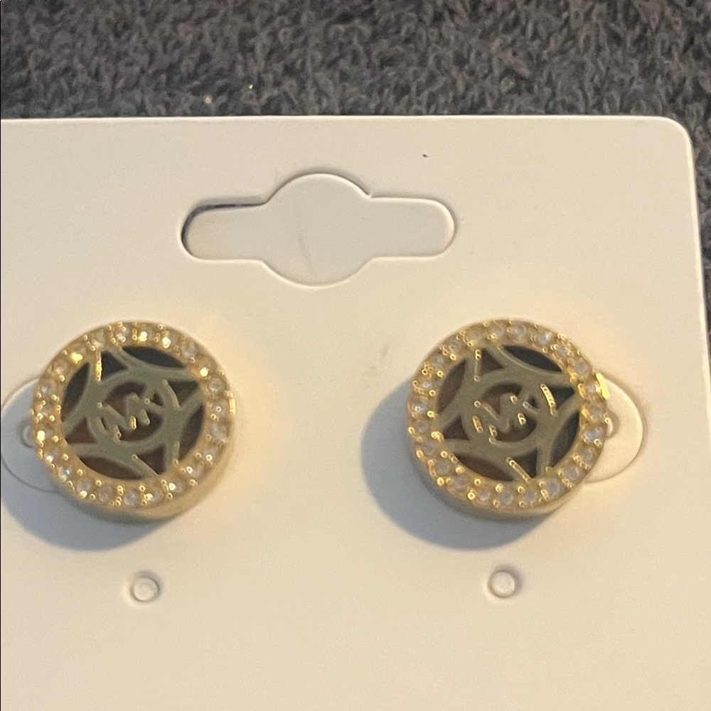 Michael Kors Gold Necklace and Earring Set - Picture 2 of 7